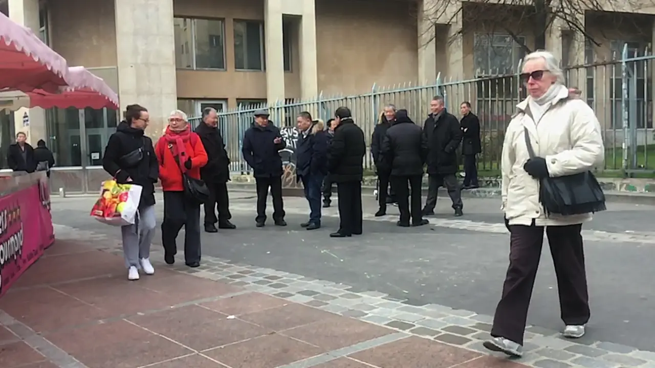 Croisement de la rue de Belleville et du blvd de la Villette, Paris 20e. Dimanche 3 fév 2019 à 16h.